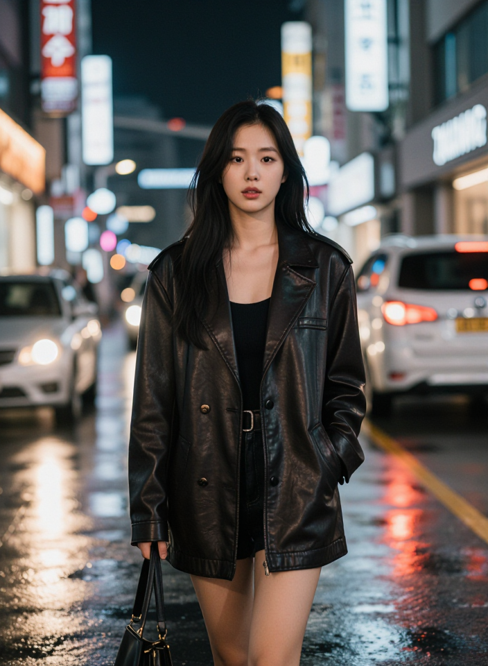 도시의 밤과 그녀