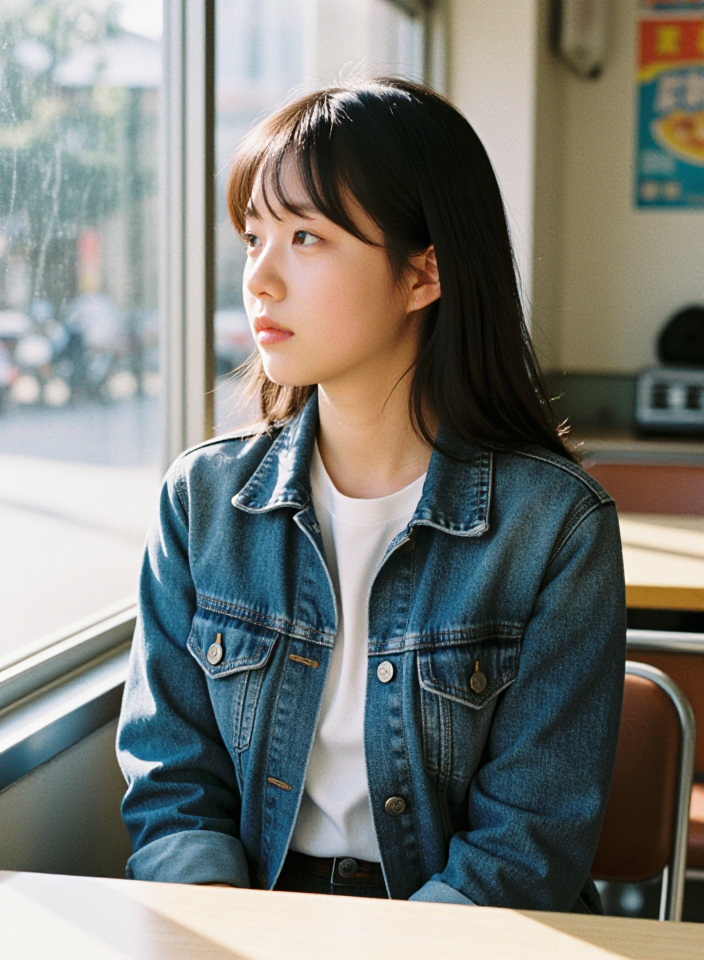빈티지 카페의 오후